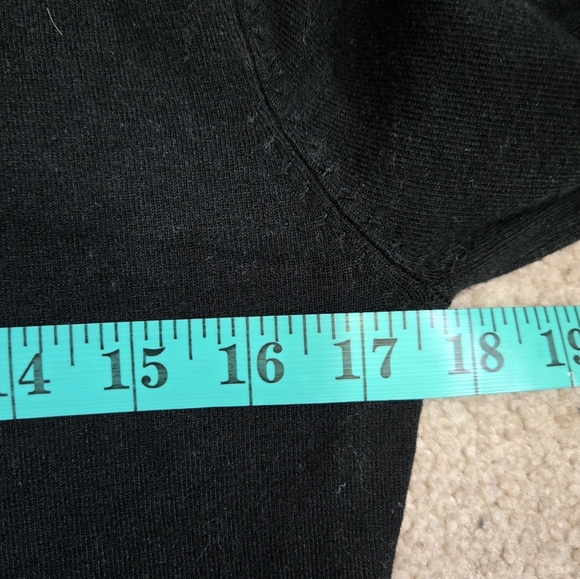 FIL A FIL Couture Black Turtleneck Sweater with Buckle Accents. Size Medium - Picture 11 of 12